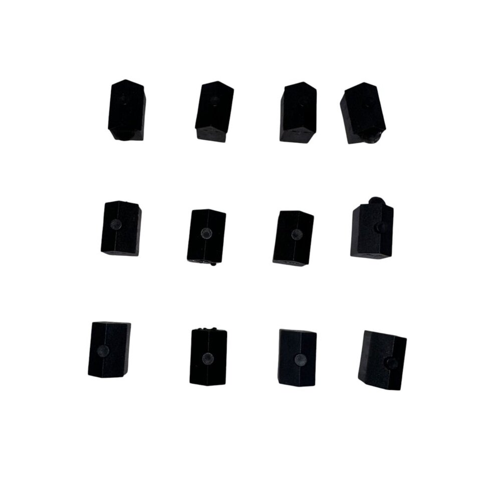New Hasbro Monopoly One Piece Board Game 12 Black Hotels Replacement Parts